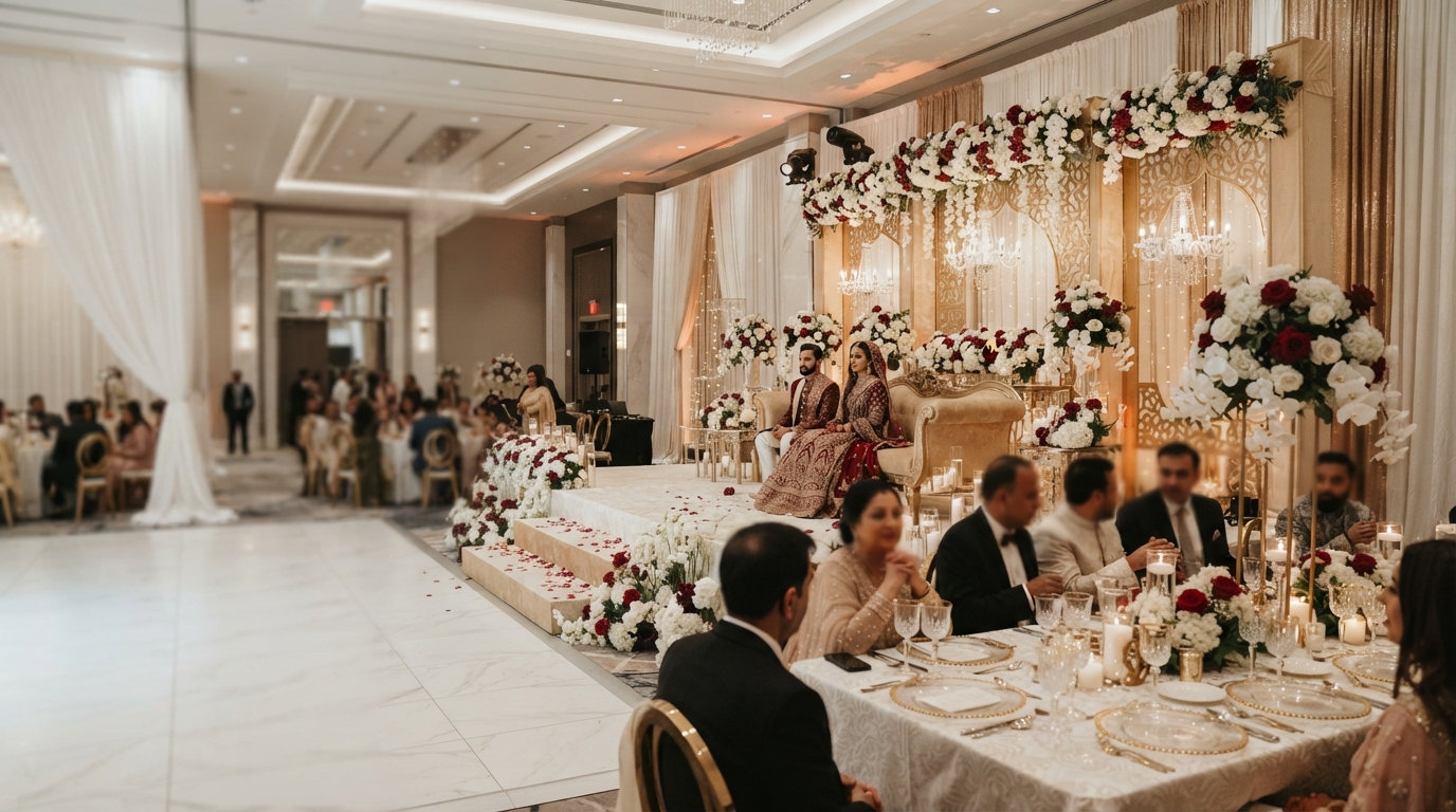 Wedding event managed by Deen Foods & Caterers
